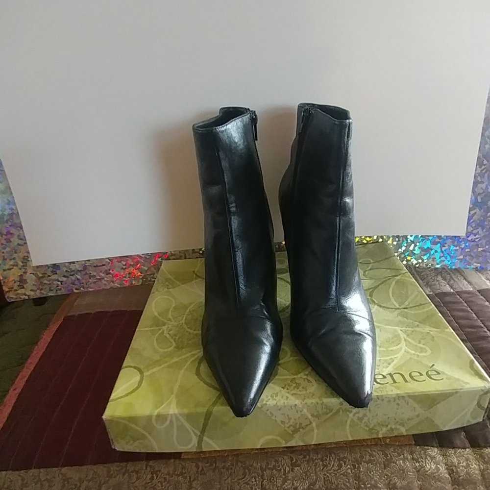 Alberta 4 in. Ankle Boots with side zipper.
